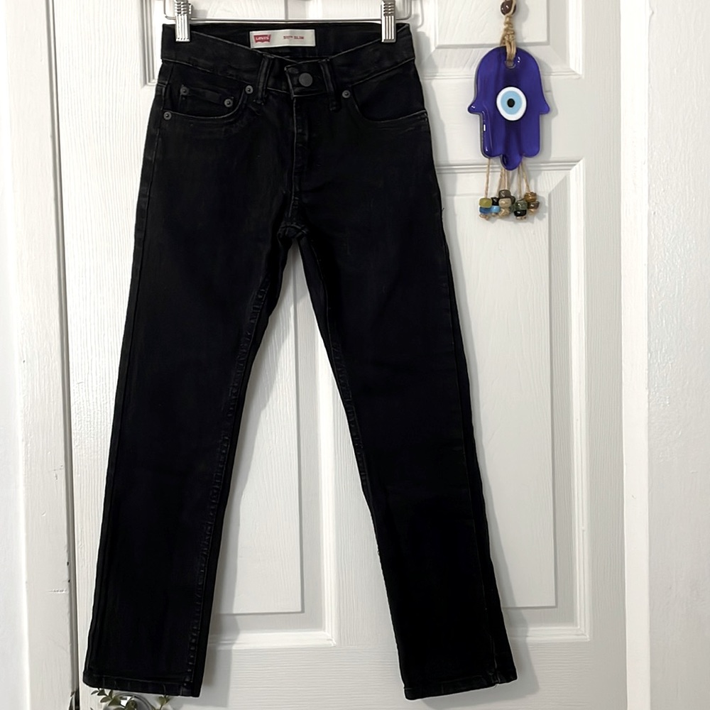 Levi’s 511 Slim Jeans in Black Size 8 Adjustable Waist Functional Pockets 🖤